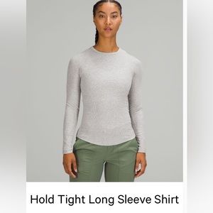 Lululemon Hold Tight Long sleeve in grey plus size size 16 like new condition